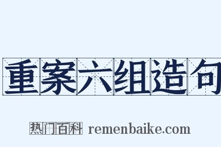 重案六组造句是什么意思的图片